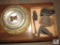 Lot Antique Cast Iron Items & Decorative Metal Plates