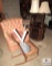 Lot of Furniture - Occasional Chair, Octagon Side Table, 2 Table Lamps, Wood Chair +