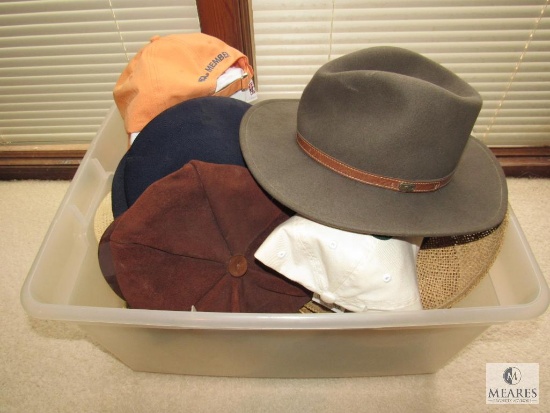 Large Tote of Men's Hats