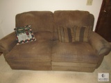 Recliner Sofa Loveseat Couch w/ 2 Recliners