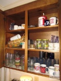 Cabinet Contents Coffee Cups Mugs Glasses Dishes +