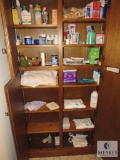 Contents of Masterbath Cabinets Toiletries First Aid & Razors