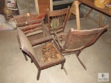 Lot of Vintage / Antique Furniture for Repair Chairs Mirror Frame Bed Frame