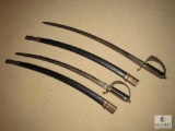 Matching Pair Made in India Swords w/ Sheaths