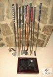 Lot of 11 Golf Putters Putting & 1 Portable Set in a Case