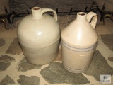 Lot of 2 Vintage Pottery Whiskey Jugs