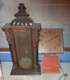 Lot Vintage Wall Clocks - Coca-Cola & Wood Enclosed