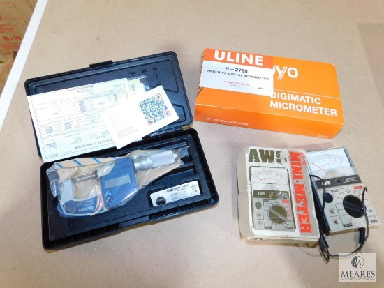 Uline Mitutoyo Digital Micrometer,Mini Meter