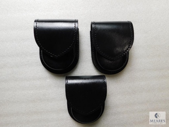 3 New Leather Handcuff Cases