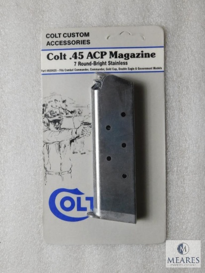 Vintage factory Colt 1911 stainless .45 acp magazine ( NEW in Package)