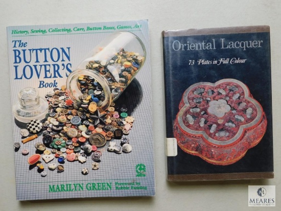Oriental Lacquer 73 plates in Full Colour ( Paul Hamlyn) , The Button Lovers Book ( Marilyn Green)