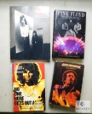 Jimi Hendrix (David Henderson) , Pink Floyd ( Bruno Macdonald) , Rollingstones ( David Dalton) , No