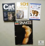 Lot 4 Books Caring for your Cat / Kitten and Snakes Information Booklet