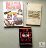 Lot 3 Hardback Books The Mafia Encyclopedia, The Iceman, & Organized Crimes Hoffman