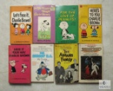 Lot 8 Kids Paperback Books Snoopy & Charlie Brown, Saturday Night Fever, The Addams Family +