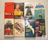 Lot of 9 Paperback Books, Jaws, Jaws 2 , Rocky, More stories from the twilight zone, The good bad