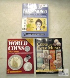 Lot 3 Books, World Paper Money, World Coins 2001-Date, Coins and Paper Money