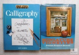 Lot 2 Hardback Non-fiction Books Miniature Vignettes & Calligraphy