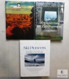 Lot 3 Books Ski Pioneers & National Parkways Grand Canyon & The Grand Tour Architecture as