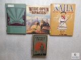 Lot 3 Native American Books - Boy of the Seminoles & Pioneer Trails & Wide Open Spaces & The Desert