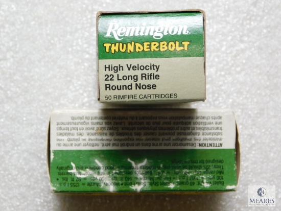 100 Rounds Remington .22 Thunderbolt .22LR Ammo Ammunition