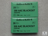 40 Rounds Lellier & Bellot 300 Blackout Ammunition 200 Grain Ammo