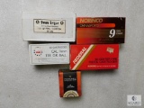 Approximately 190 Rounds 9mm Luger Ammunition Various Brands Federal +