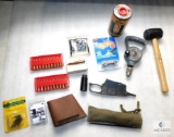 Lot of Gun / Pistol Parts and Tools Black Powder, Tools, Brass Casings, Weights, etc