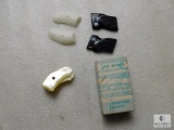 Set of 3 Grips 1 Pearl .25 Cal, 1 H&R White Plastic, & 1 SA Black Plastic