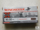 20 ROunds Winchester 30-30 Ammunition 170 Grain