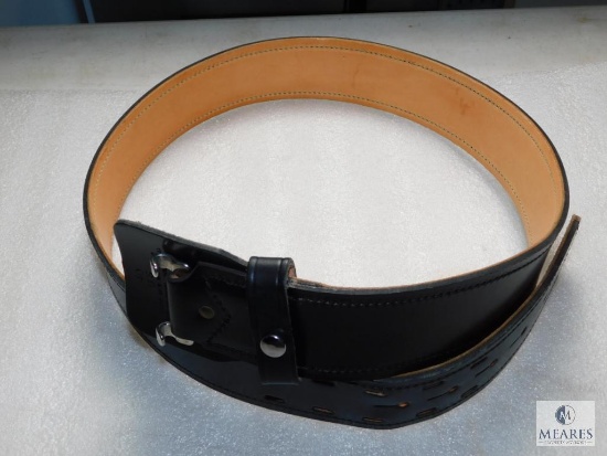 40" US marked security police leather belt
