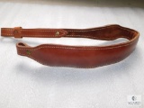Hunter leather padded rifle sling with suede back