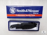 Smith and Wesson fixed blade knife with kydex sheath