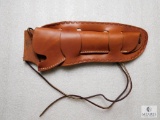 Double loop leather holster fits Ruger Single Six with 6.5