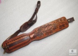 Hunter padded leather rifle sling