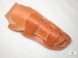 Double loop leather holster for 5-6.5: Ruger Single Six