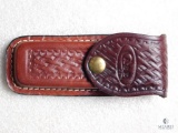 Case leather sheath for folder knife