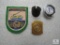 Vintage Boy Scout Gilwell Park Collection Hiking Stick Emblem, Ring, Slide, & Patch