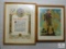 Norman Rockwell Tomorrow's Leader Framed Print & Vintage The Scout Oath Framed Poster