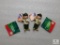 Lot of 2 New Kurt Adler Boy Scouts BSA Scout with Flag Ornament Christmas