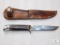 Vintage Official Boy Scouts Bowie Knife with Leather Belt Loop Sheath 8