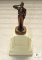 Vintage Boy Scout Statue Trophy Bronze like Finish Plastic Base 6.5