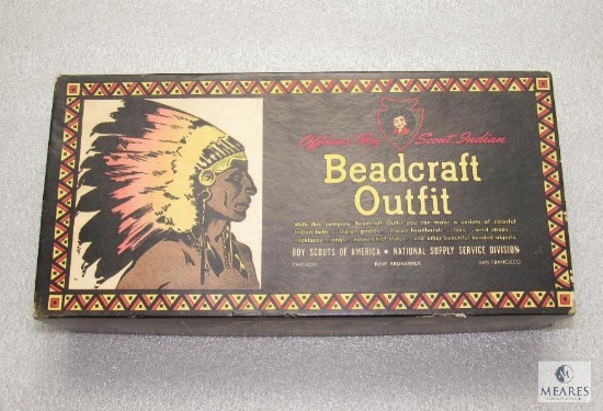 Vintage Official BSA Beadcraft Indian Outfit Kit