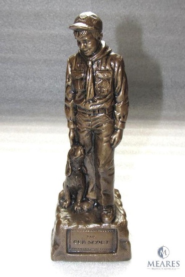 The Cub Scout Statue Trophy Resin w/ Bronze like Finish 10" H