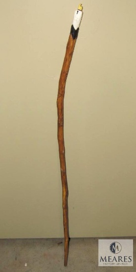 44" Handmade BSA Carved Eagle Head Cane / Bamboo Walking Stick