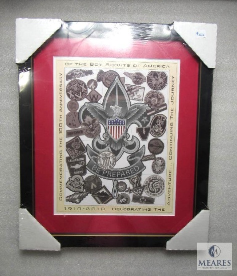 19.5" x 16.5" New Framed Boy Scouts of America 100th Anniversary Framed Poster