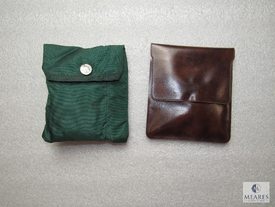Lot 2 Vintage Boy Scouts Fire Starting Flint & Steel Kits in Original Pouches