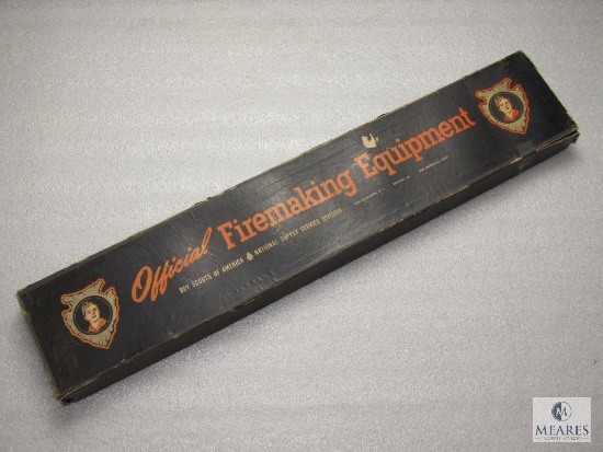 Vintage Boy Scouts Official Firemaking Equipment Set in Original Box