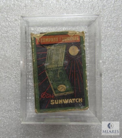 Antique The Sunwatch Compass & Sundial in Original box!