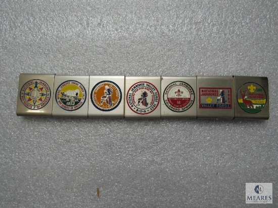 Lot of 7 Boy Scout BSA National Jamboree Belt Loops 1937 - 1969 Vintage